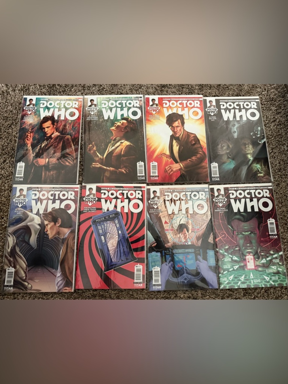 Titan Doctor Who Comic Set - Blue, Red, Black, Green Covers